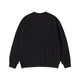 25SS ファブリックアップリケスウェットシャツ ブラック