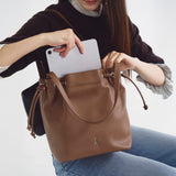 Sele Bucket Bag Medium Brown