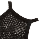 [24SS LSD COLLECTION] MUGUNG Crochet Knit Halter Sleeveless_Black