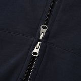 KIRSH プレーンスリムフィットクロップフーディジップアップ【ダークネイビー】