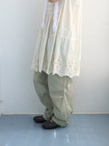 Natural Nylon Volume Pants