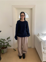 ラスオーバーフィットモヘアウールニット（3c）