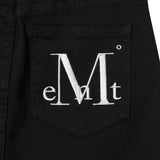 PISTOL BACK LEATHER DOUBLE CROSS SKIRT