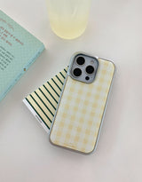 [MADE]ピクニックレモン シルバーエポキシ バンパー iPhoneケース