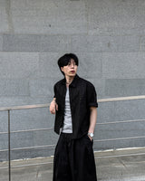 ルエンクラシッククロッピードショートスリーブシャツ