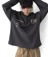(unisex) Notz Henley Neck Hoodie