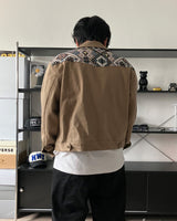 ST ジャガードクロップドデニムジャケット