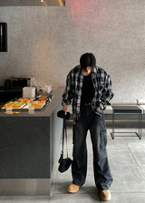 St. Parachute Cargo Wide Denim Pants