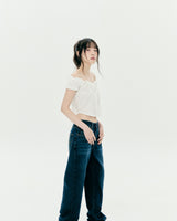 DOTDOT SHIRRING BLOUSE