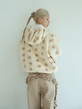 FLOWER RUFFLE PANTS(BEIGE)