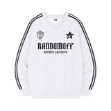 スタークレストスポーティートラックVネックオーバーフィットスウェットシャツ (4color)