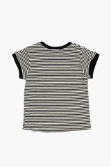 Marine terry stripe tee
