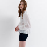 Puff Sleeve Blouse White