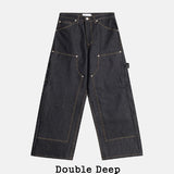 Cres Double Knee Carpenter Raw Denim Pants