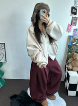 M,XL🤎2サイズ🤎 ダブルピンタックワイドロングバルーンパンツ ❤🤎🖤🩶4カラー