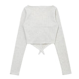 LILY SHIRRING STRING TOP_OATMEL