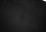 TZ MボスドロゴオーバーサイズTシャツ - BLACK