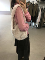 ソフトコーデュロイショルダーバッグ (3color)