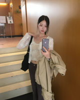 Floral cardigan set