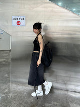 halter sleeveless t