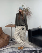 Hetin Utility Pocket Cargo Pants