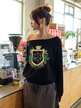 NYXX CLUB OFF SHOULDER L/S BLACK