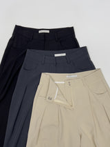[Summer ver.] Launer Pocket Two-Tuck Wide Slacks