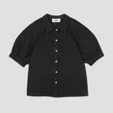 (BL-4342)RAGLAN PUFF WRINKLE BLOUSE