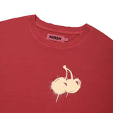 メルティングチェリーピグメントウォッシングTシャツ [RED]
