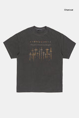 Curse many cross pigment over T-shirt