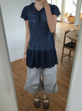 Akio Parachute Roll-up Capri Bermuda Pants