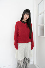 henley neck natural knit(3colors)