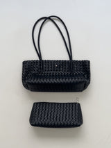 [Pouch SET]ラタン ウィービング ショルダー バッグ