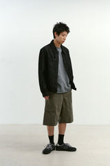 Linen Engineered Jacket (Black)