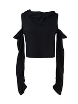 フィオラショルダーカットフーディーT (2color)