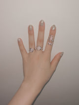 Rose Quartz Rose Stone Bold Ring