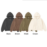 [SET UP가능] sheep hair overfit hood zip up(4color)