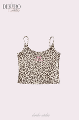 モブ レオパード スリーピース トレーディング セットアップ (SLEEVELESS TOP)