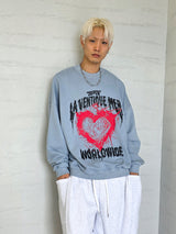 VENTIQUE ブローくんハートスウェットシャツ3カラー