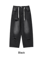 Lanes Damaged Wide Denim Pants