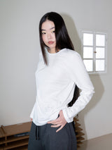 ニードルワークロングスリーブT (WHITE)