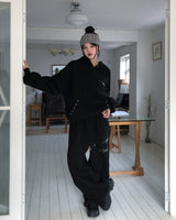 Glint Brushed Fleece Studded Training Pants