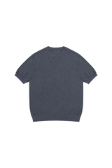ジャカード コットン ニットTシャツ