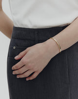 26SS★ [Premium Plating] Precise AB Single Cuff Bangle