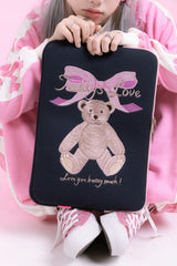 Teddys iPad/ラップトップ 13インチ (ネイビー)