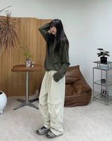 Peir Button Striped Hoodie