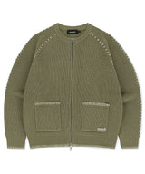 STITCH ZIP-UP KNIT