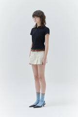 KIRSH PLAIN SLIM FIT PIQUE T-SHIRT - DARK NAVY