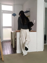 Penf Carpenter Damaged Wide Cotton Pants