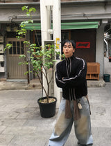 No.1390 Lニットジップアップ (3color)